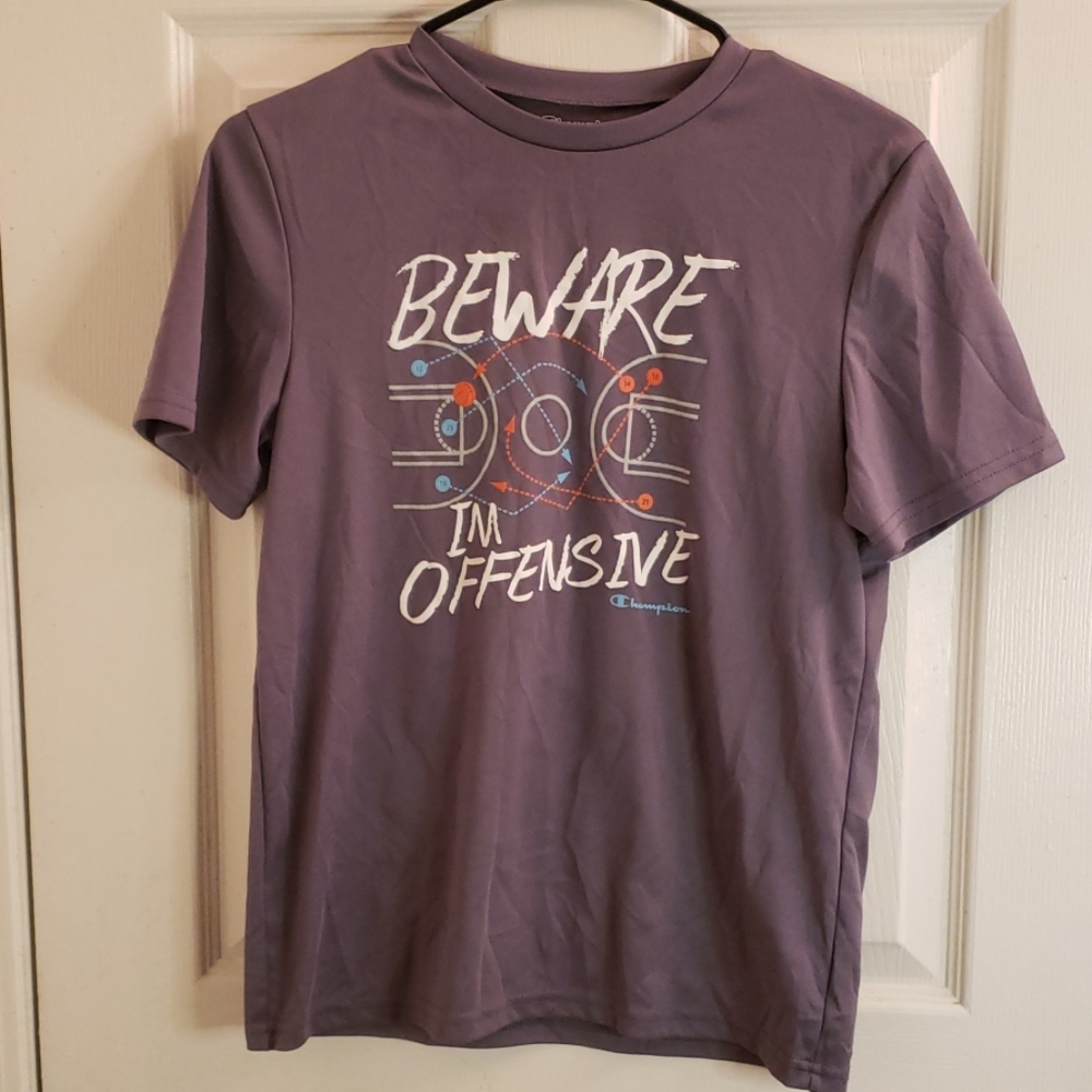 🖤5/$12 Champion Beware I'm Offensive Top XL Gray